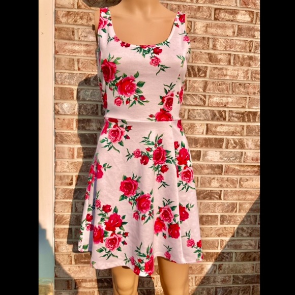 H&M Divided Rose Skater Dress - Picture 5 of 7